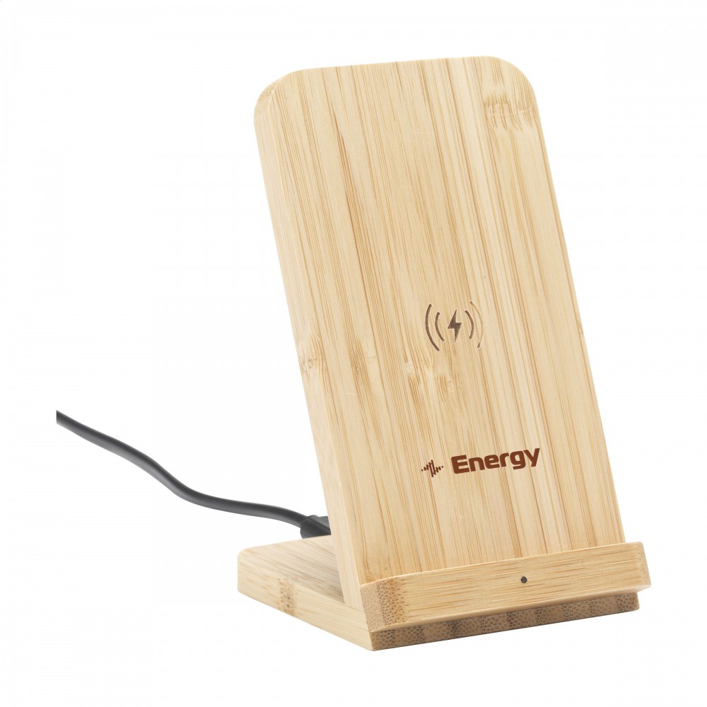 Wireless phone holder bamboo